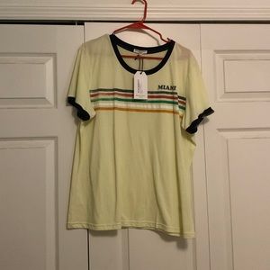 Yellow Vintage Miami TShirt